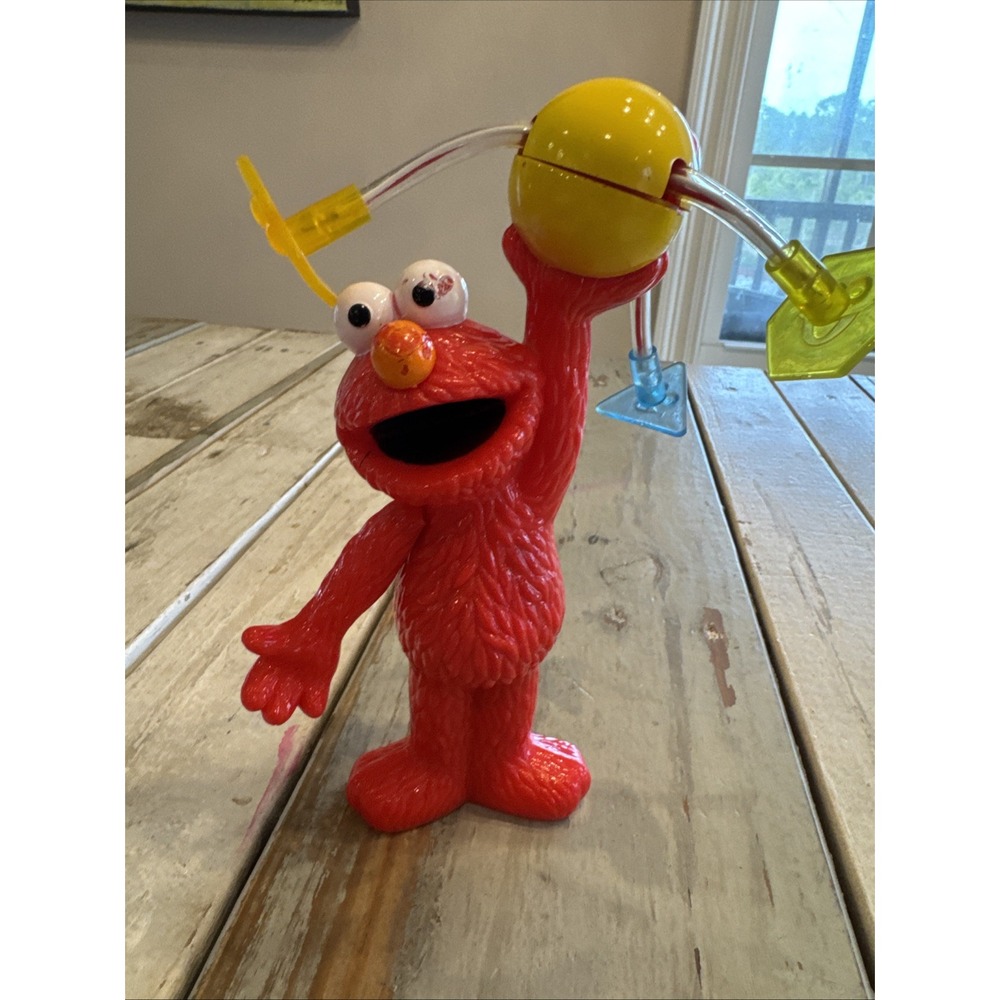 Elmo 2005 Electronic Light Up Spinning Toy Space Spinner Seasame Workshop